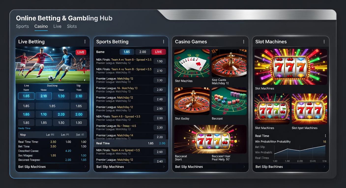 Close-up of a mobile screen showing simultaneous live blackjack dealer, football live odds ticker, and slot bonus activation, illustrating seamless hybrid play