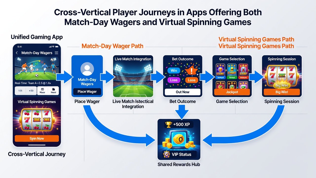 Analytics dashboard illustrating user transitions between sports betting markets and virtual reel sessions in August 2026