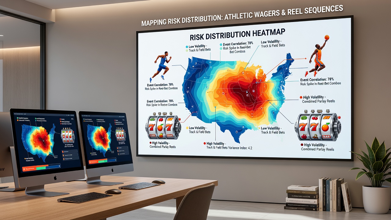 Chart illustrating combined variance metrics for athletic wagers and reel sequences