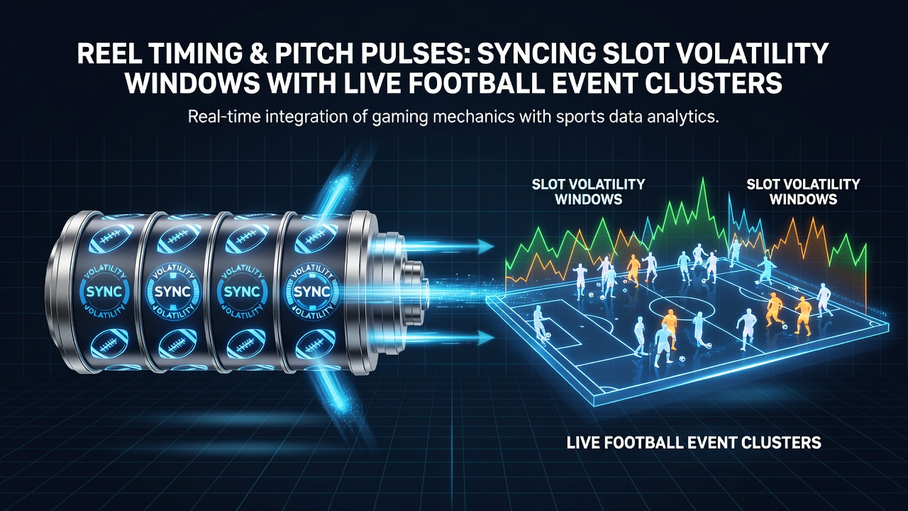 Data visualization showing synchronized slot volatility windows and football event clusters timeline